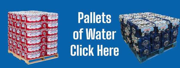 Click to see pallet of bottled water options available in Minneapolis, St Paul MN and surrounding areas